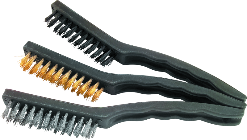 BikeMaster 151538 - 3-pc Nylon/Wire Brush Set