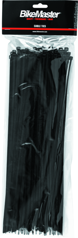 BikeMaster 151676 - 15in Cable Ties (Pack of 100) - Black