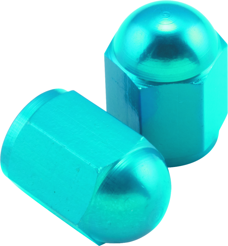 BikeMaster 151690 - Valve Caps Aluminum (6 Pair) - Blue BikeMaster 151690 - Valve Caps Aluminum (6 Pair) - Blue