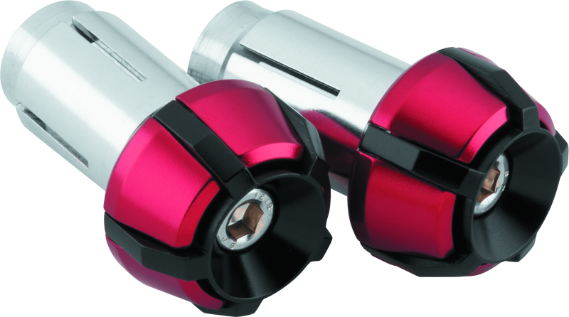 BikeMaster 152152 - Anti-Vibration Bar Ends - Black/Red