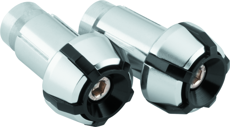 BikeMaster 152151 - Anti-Vibration Bar Ends - Black/Silver
