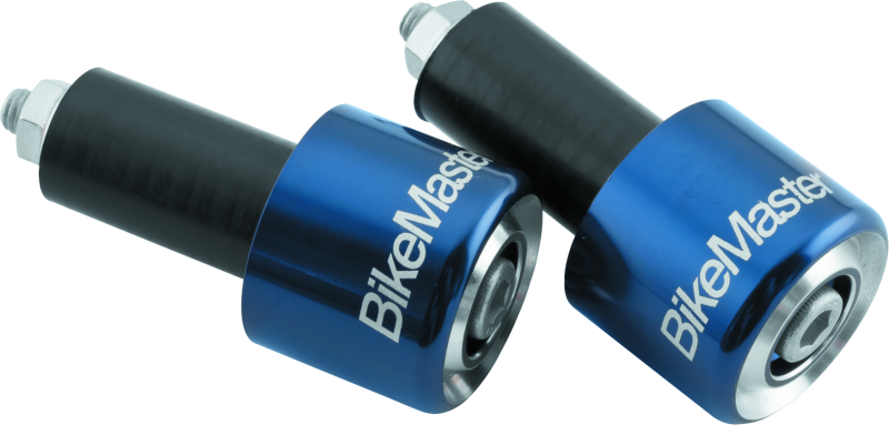 BikeMaster 152129 - Anodized Aluminum Barend Pair - Blue