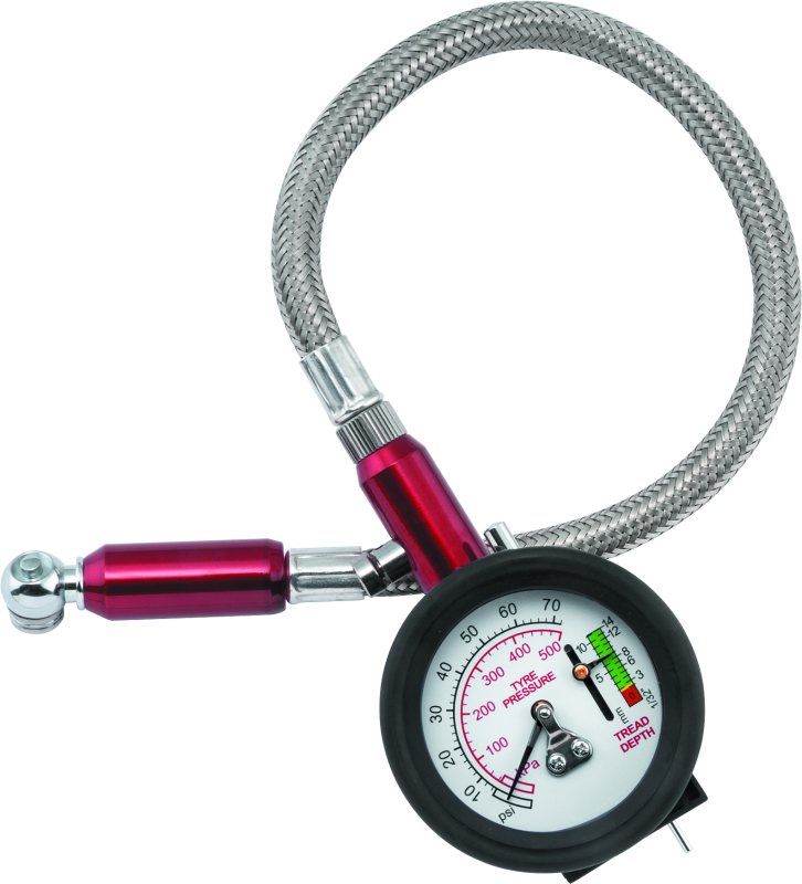 BikeMaster 151792 - Tire Gauge 2-1 0-60 PSI