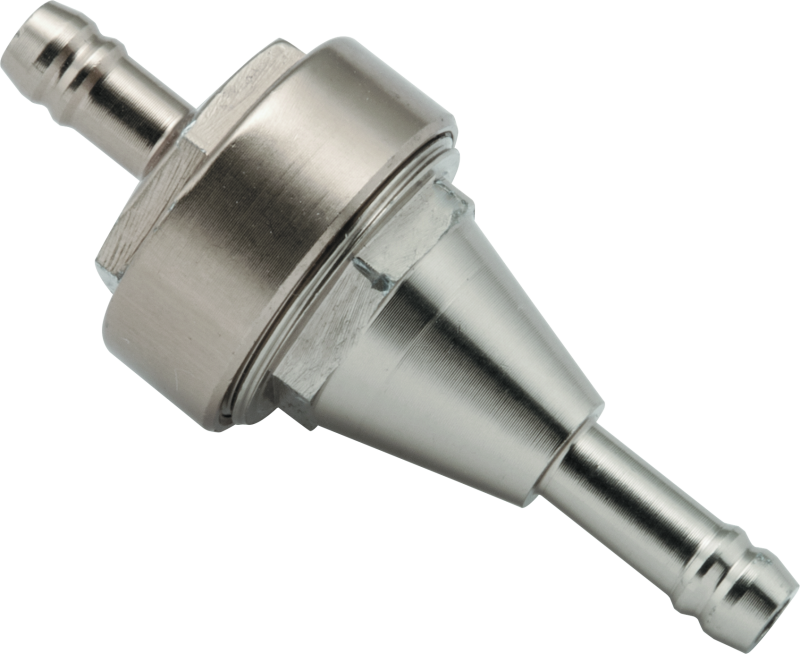 BikeMaster 152401 - 1/4in Inline Fuel Filter - Titanium