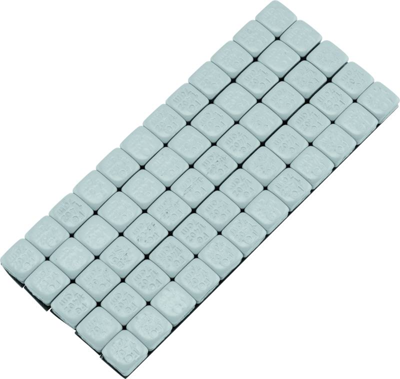 BikeMaster 152503 - Square Wheel Weights Adhesive 1/4oz Silver