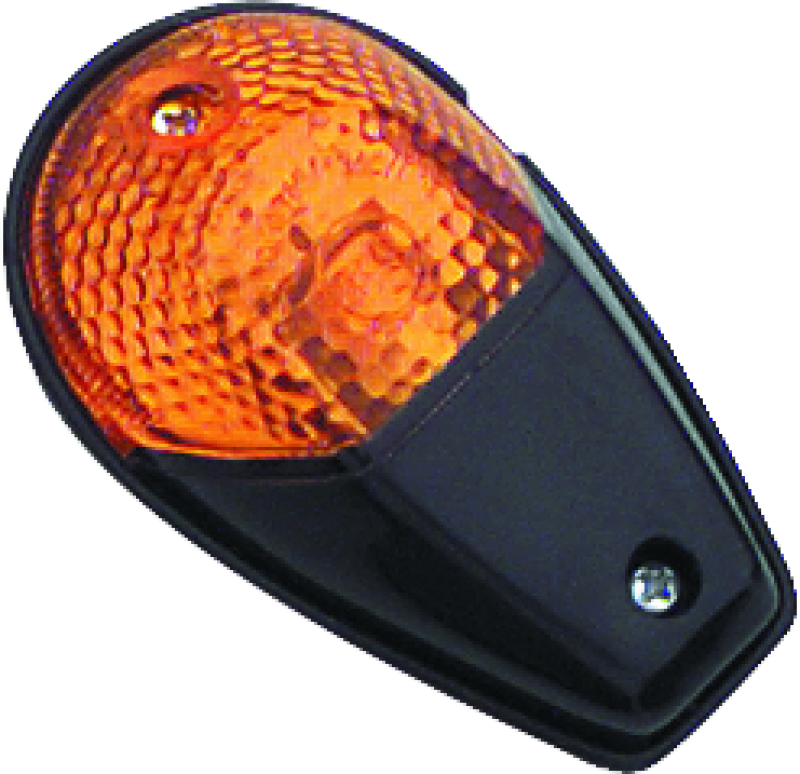 BikeMaster 268018 - Universal Flush Mount Marker Light - Black/Amber