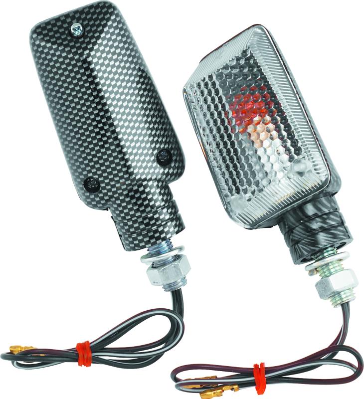 BikeMaster 268041 - Universal Ministalk Marker Light Carbon/Clear