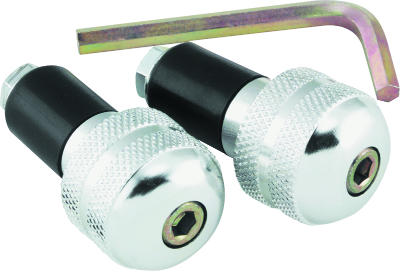 BikeMaster 266002 - Anti Vibration Bar Ends - Silver