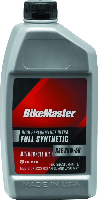 BikeMaster 532325 - 20W50 Full Synthetic Oil - Quart