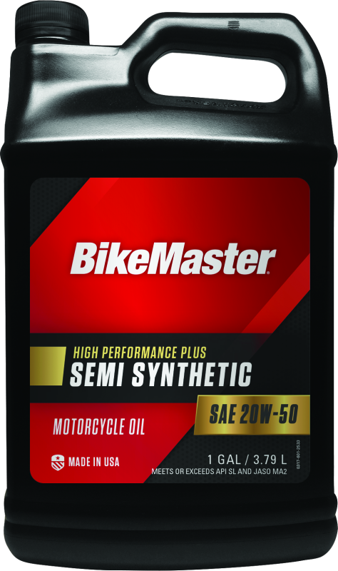 BikeMaster 532320 - 20W50 Semi Synthetic Oil - Gallon BikeMaster 532320 - 20W50 Semi Synthetic Oil - Gallon
