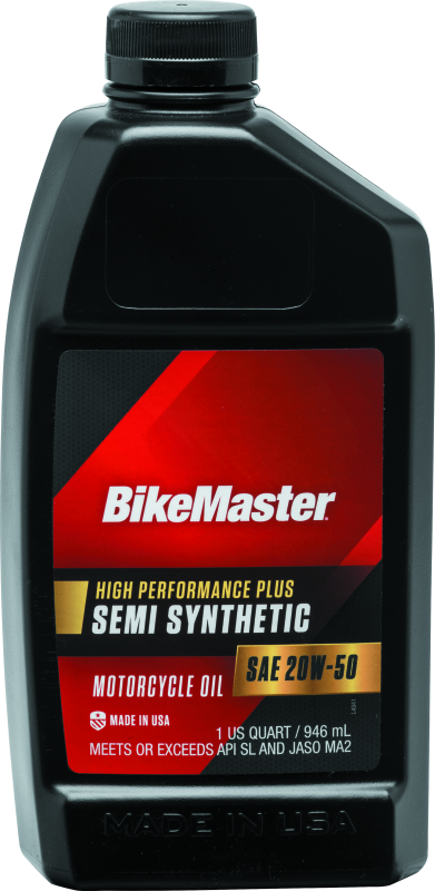 BikeMaster 532319 - 20W50 Semi Synthetic Oil - Quart
