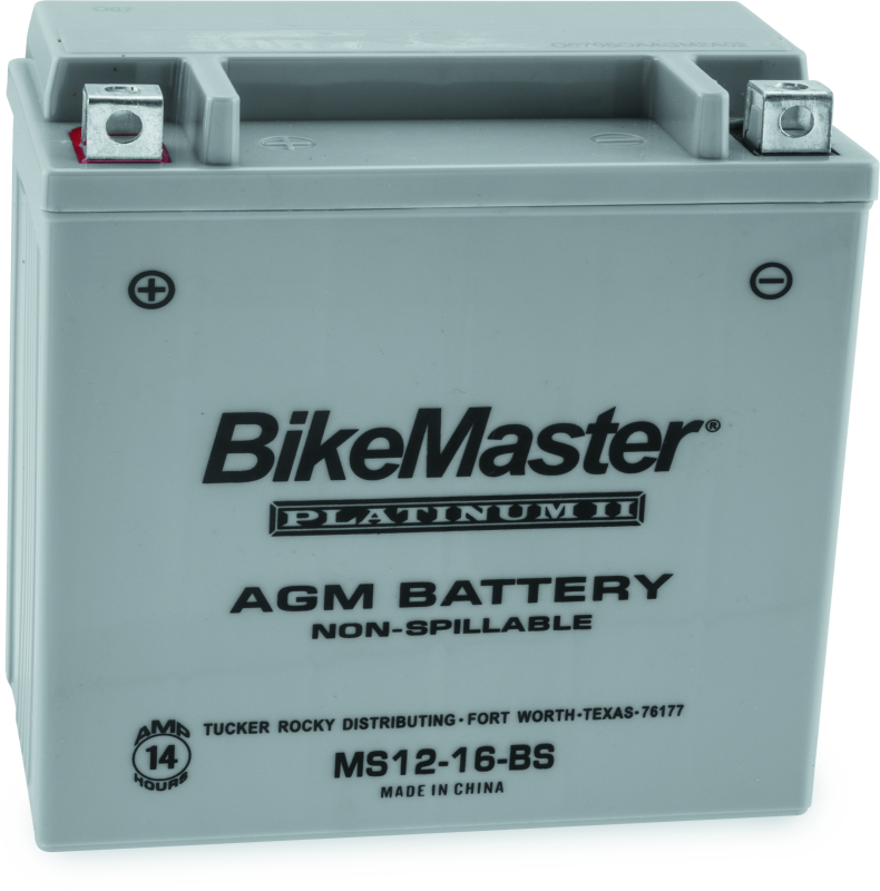 BikeMaster 780720 - AGM Battery - MS12-16-BS