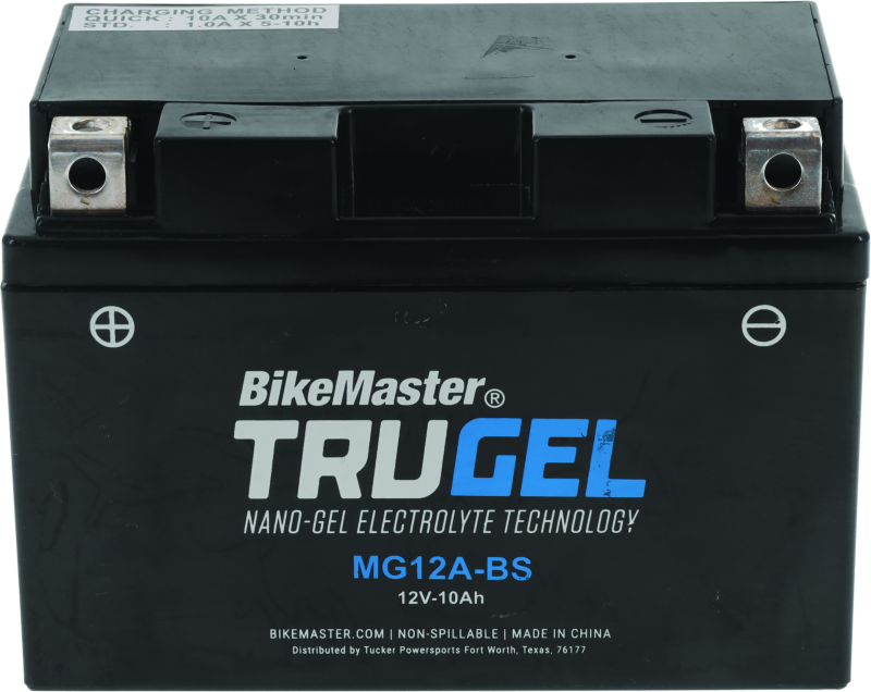BikeMaster 780504 - TruGel Battery - MG12A-BS