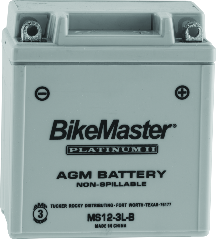 BikeMaster 780766 - AGM Battery - MS12-3L-B