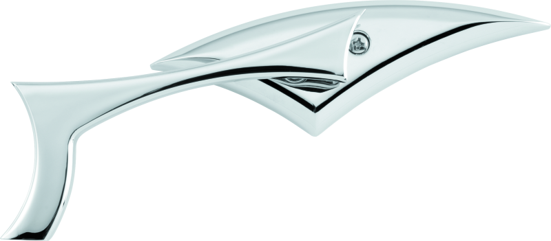 BikeMaster 600268 - Sickle Mirrors w/10mm/Yam 10mm/HD Adapters - Pair - Aluminum/Chrome