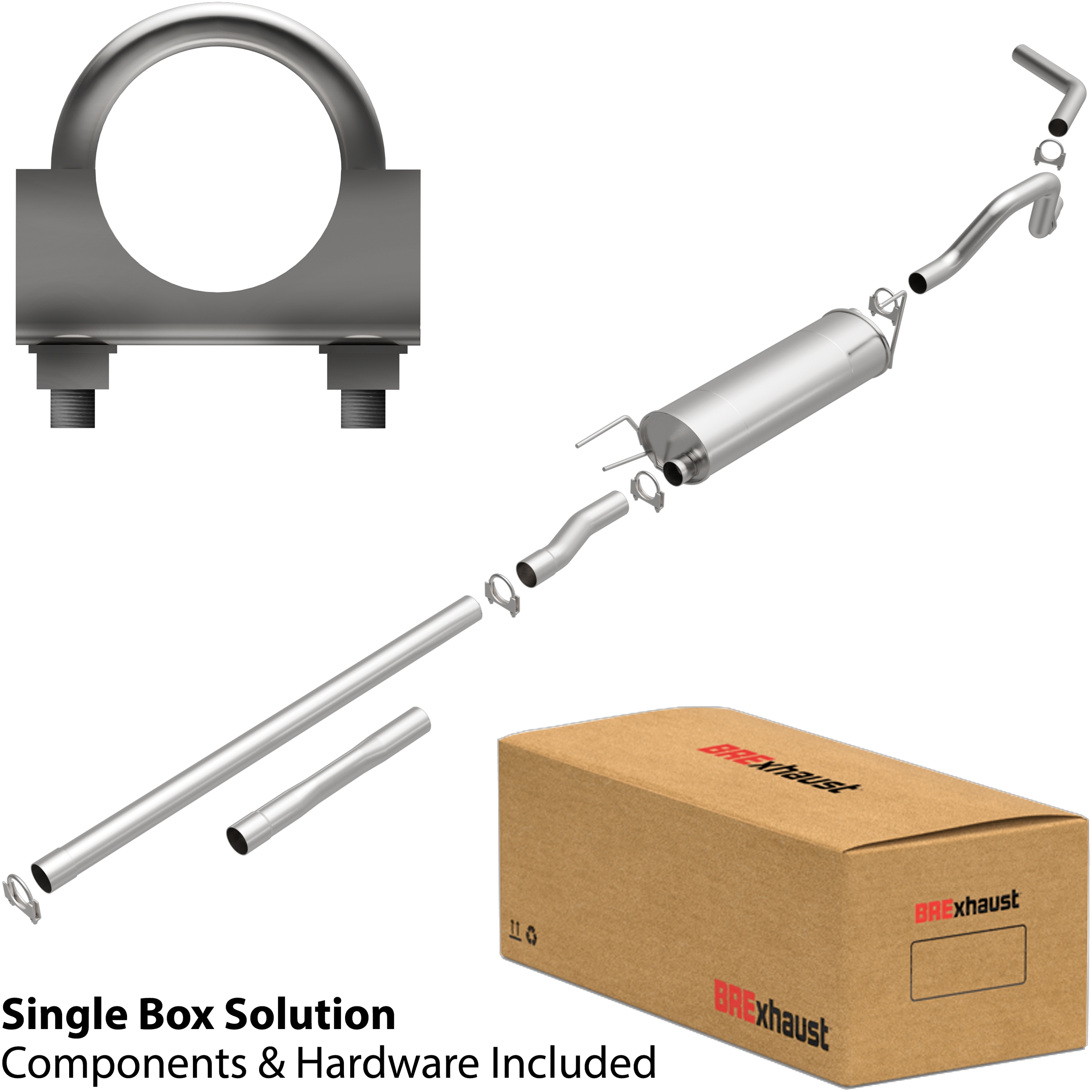 BRExhaust 106-0697 - Direct-Fit Replacement Exhaust System BRExhaust 106-0697 - Direct-Fit Replacement Exhaust System