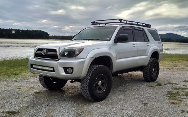 Cali Raised LED CR2508 - 03-09 4Runner 32 Inch Lower Bumper Flush LED Light Bar Mount Kit Kit 5D Optic 32 inch OSRAM LED Bar Combo Beam No Switch