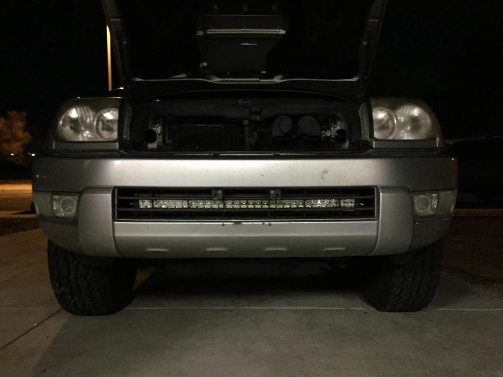 Cali Raised LED CR2509 - 03-09 4Runner 32 Inch Lower Bumper Hidden LED Light Bar Brackets Kit 5D Optic 32 inch OSRAM LED Bar Spot Beam Bumper Light Bar Amber Backlight Tall Cali Raised LED CR2509 - 03-09 4Runner 32 Inch Lower Bumper Hidden LED Light Bar Brackets Kit 5D Optic 32 inch OSRAM LED Bar Spot Beam Bumper Light Bar Amber Backlight Tall