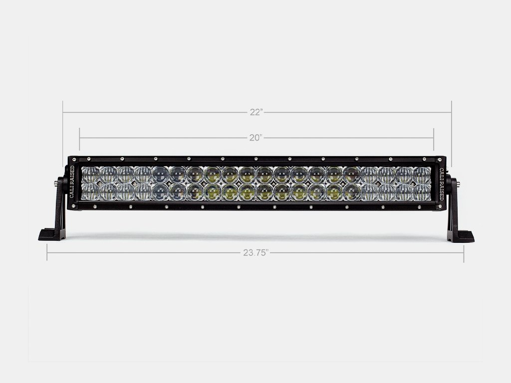 Cali Raised LED CR2304 - 22 Inch Dual Row 5D Optic OSRAM LED Bar Combo