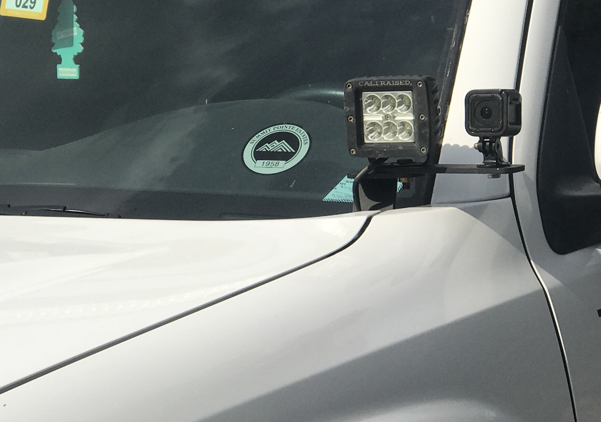 Cali Raised LED CR2371 - Ditch Light Bracket Extensions Black Semi Gloss Powdercoat