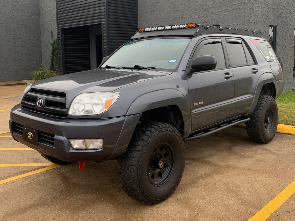 Cali Raised LED CR2743 - 03-09 4Runner Trail Edition Bolt On Rock Sliders No Kick Out Raw