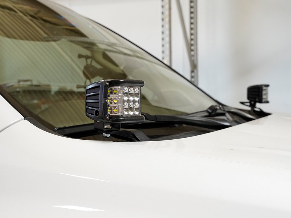 Cali Raised LED CR2812 - 03-09 4Runner Low Profile Ditch Light Brackets Kit (2) 3X2 18W LED Pods No Switch Cali Raised LED CR2812 - 03-09 4Runner Low Profile Ditch Light Brackets Kit (2) 3X2 18W LED Pods No Switch