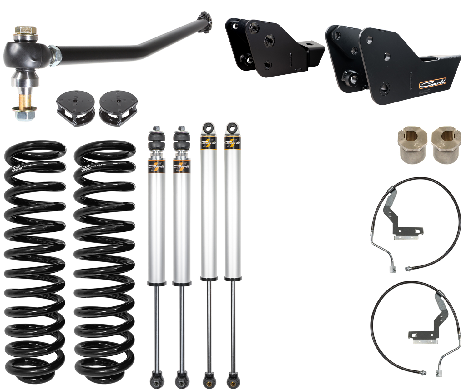 Carli Suspension CS-FLVL-COM-CS-23-GAS - Carli Commuter Leveling Suspension - 3.0in Lift - 2023+ Ford F250/F350 Gas