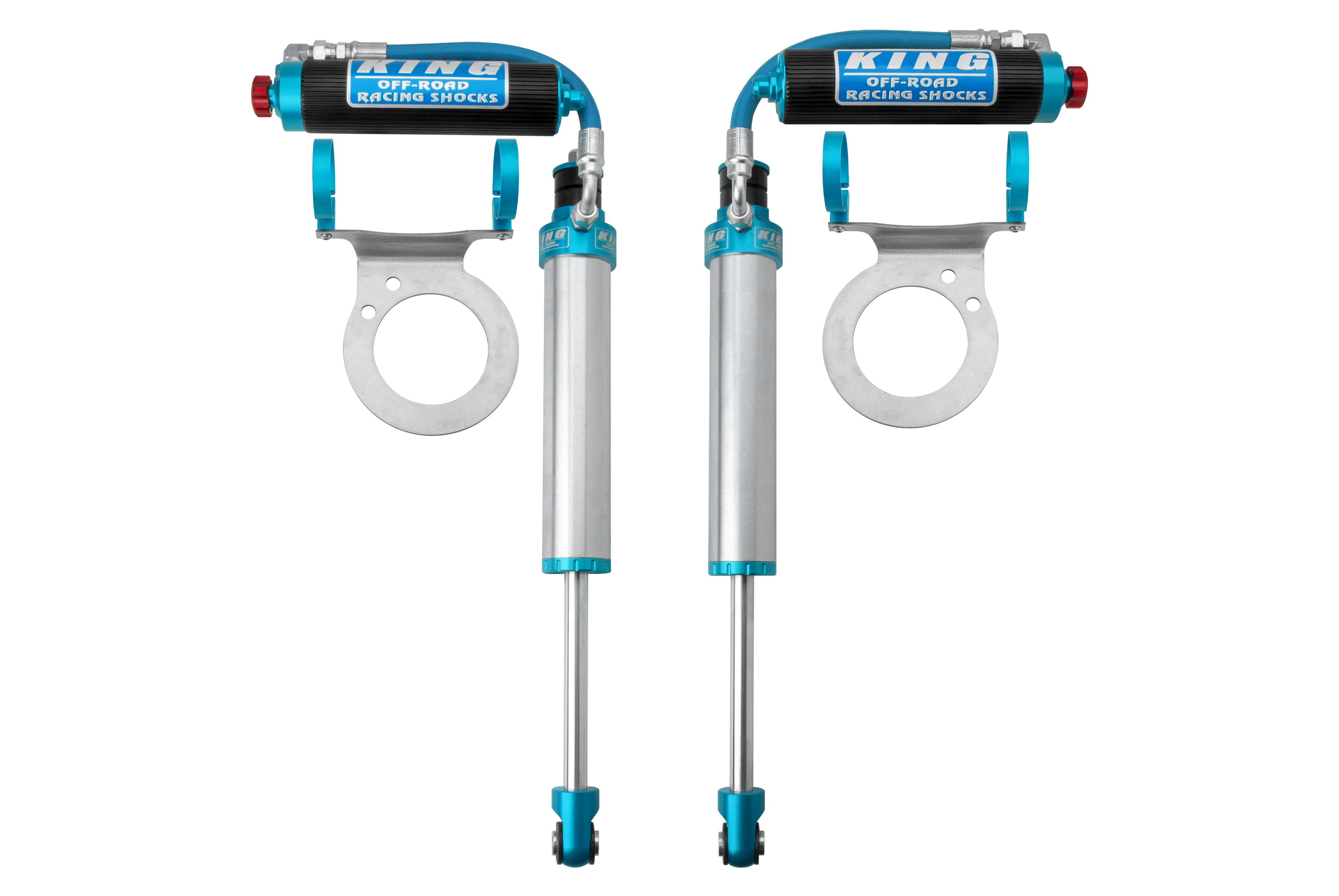 King Shocks 25001-412A - 14+ RAM 2500/3500 Performance front shock kit 2-3in lift pair W/ adjuster