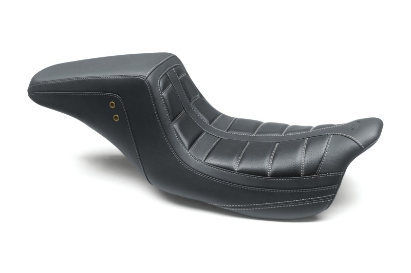 Mustang Motorcycle 75239GM - Mustang 08-21 HD Electra Glide,Rd Glide,Rd King,St Glide Squareback 1PC Seat - Black w/Gry Stitching Mustang Motorcycle 75239GM - Mustang 08-21 HD Electra Glide,Rd Glide,Rd King,St Glide Squareback 1PC Seat - Black w/Gry Stitching