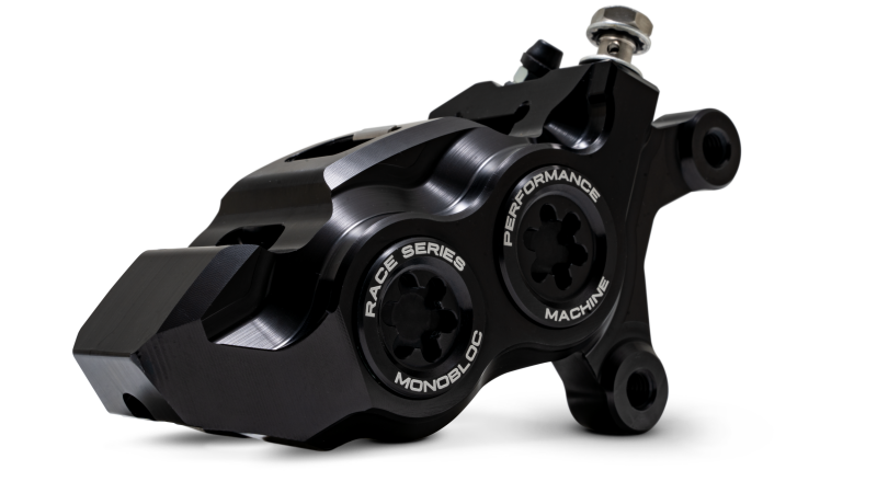 Performance Machine 0053-2958-MB - 08-23 FL,18-24 M8 Softail,06-17 VRod 137x4B Rce Series Monobloc Caliper Right BK