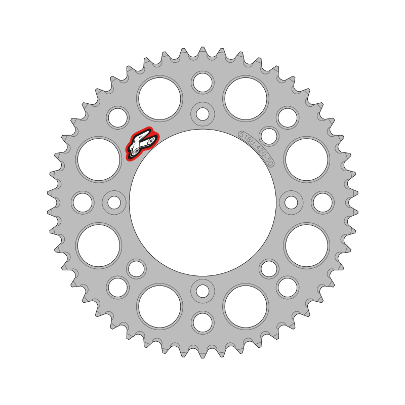 Renthal 518U-420-49GPSI - 2025 KTM 65 Rear Chain Wheel - Silver 420-49GP Teeth Renthal 518U-420-49GPSI - 2025 KTM 65 Rear Chain Wheel - Silver 420-49GP Teeth