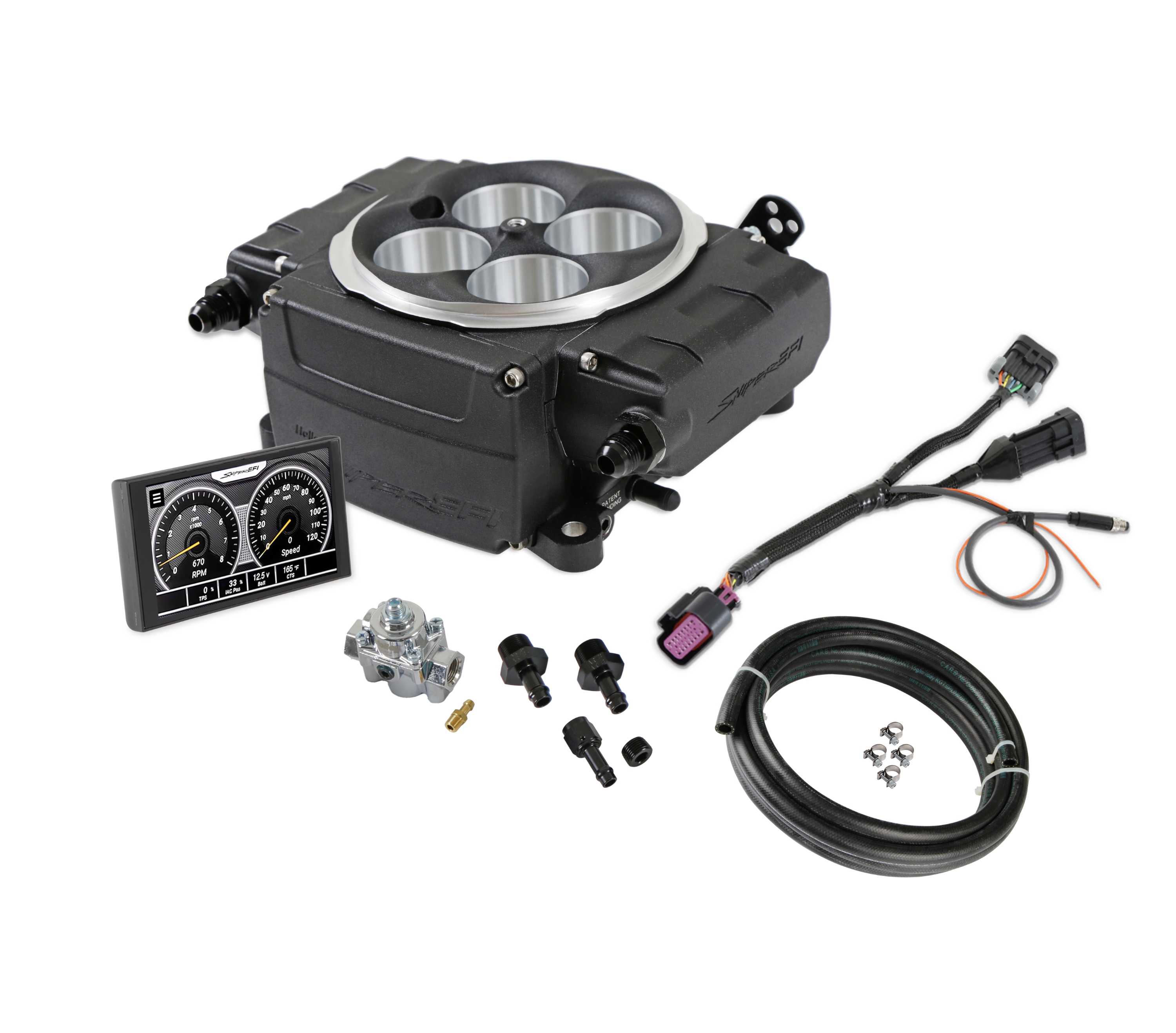 Sniper 550-511-5AE - 2 EFI Upgrade 5'' Kit w/ Regulator - Black Sniper 550-511-5AE - 2 EFI Upgrade 5'' Kit w/ Regulator - Black