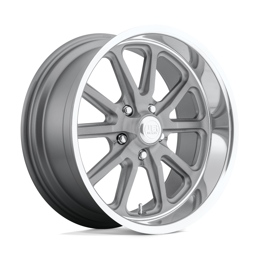 US Mags U11118707340 - U111 Rambler 18X7 Textured Gray W/ Diamond Cut Lip