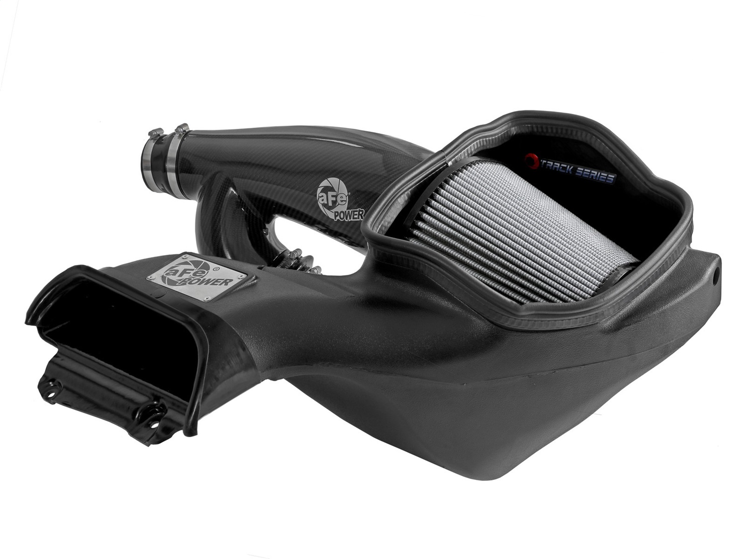 aFe Power 57-10031D - 21-24 Ford F150 Raptor Track Series Carbon Fiber Cold Air Intake System w/ Pro DRY S Filter