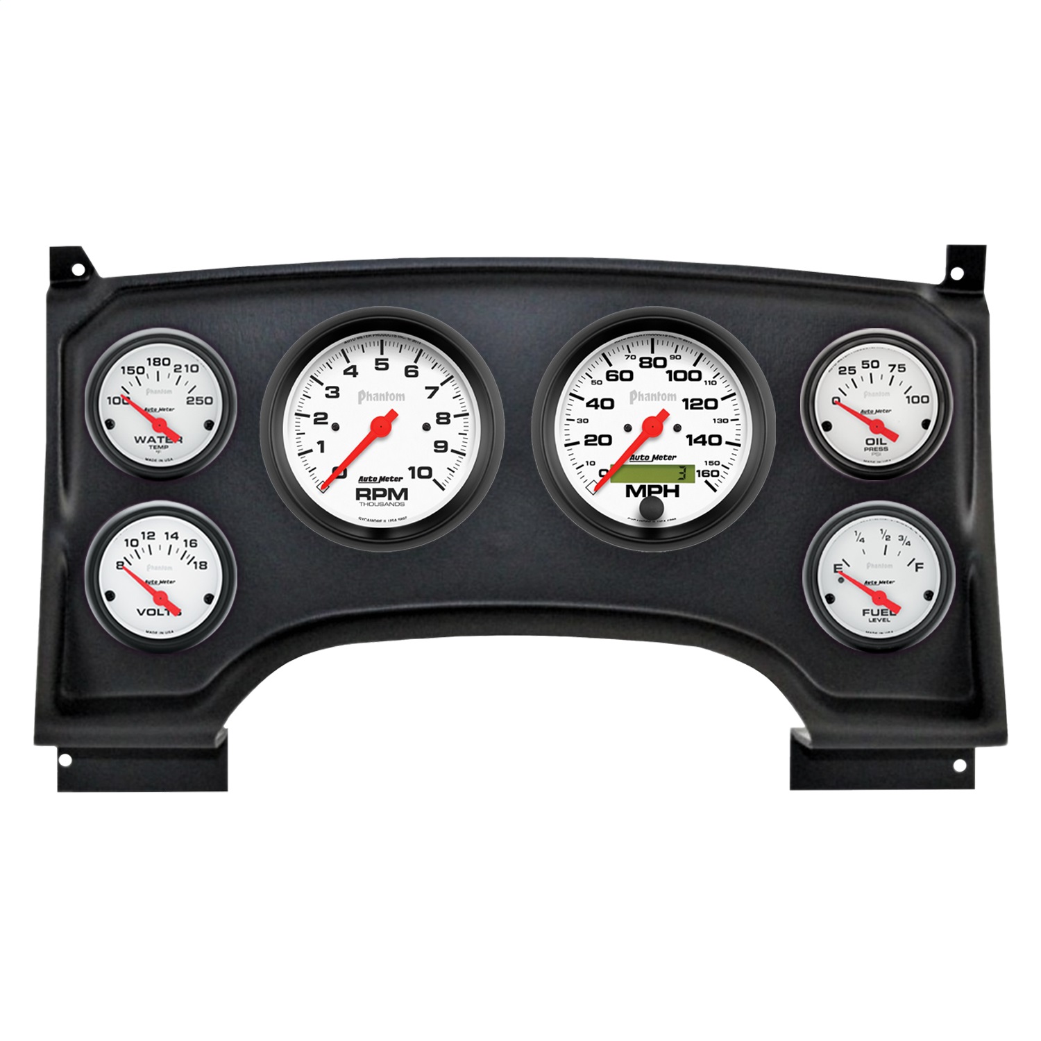AutoMeter 2933-09 - Phantom Direct Fit Dash Kit 94-97 Chevy S10 Truck (2 x 3-3/8in. / 4 x 2-1/16in.)