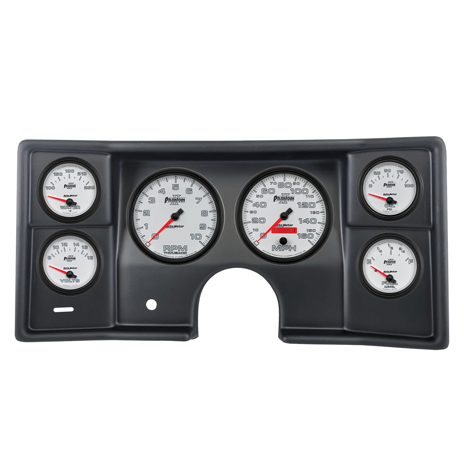AutoMeter 2935-10 - Phantom II Direct Fit Dash Kit 78-81 Malibu / El Camino / Montecarlo (2 x 5in/4 x 2-5/8in)