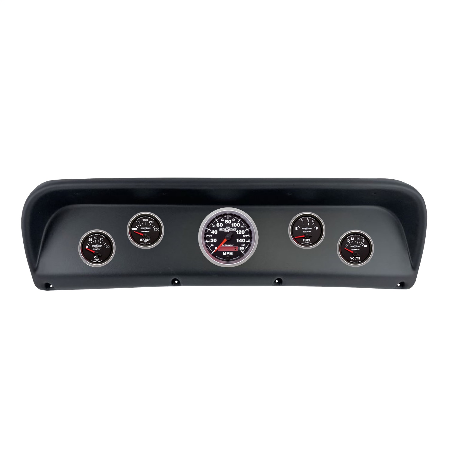AutoMeter 2937-12 - Sport-Comp II Direct Fit Dash Kit 67-72 Ford F100 (1 x 3-3/8in. / 4 x 2-1/16in.)