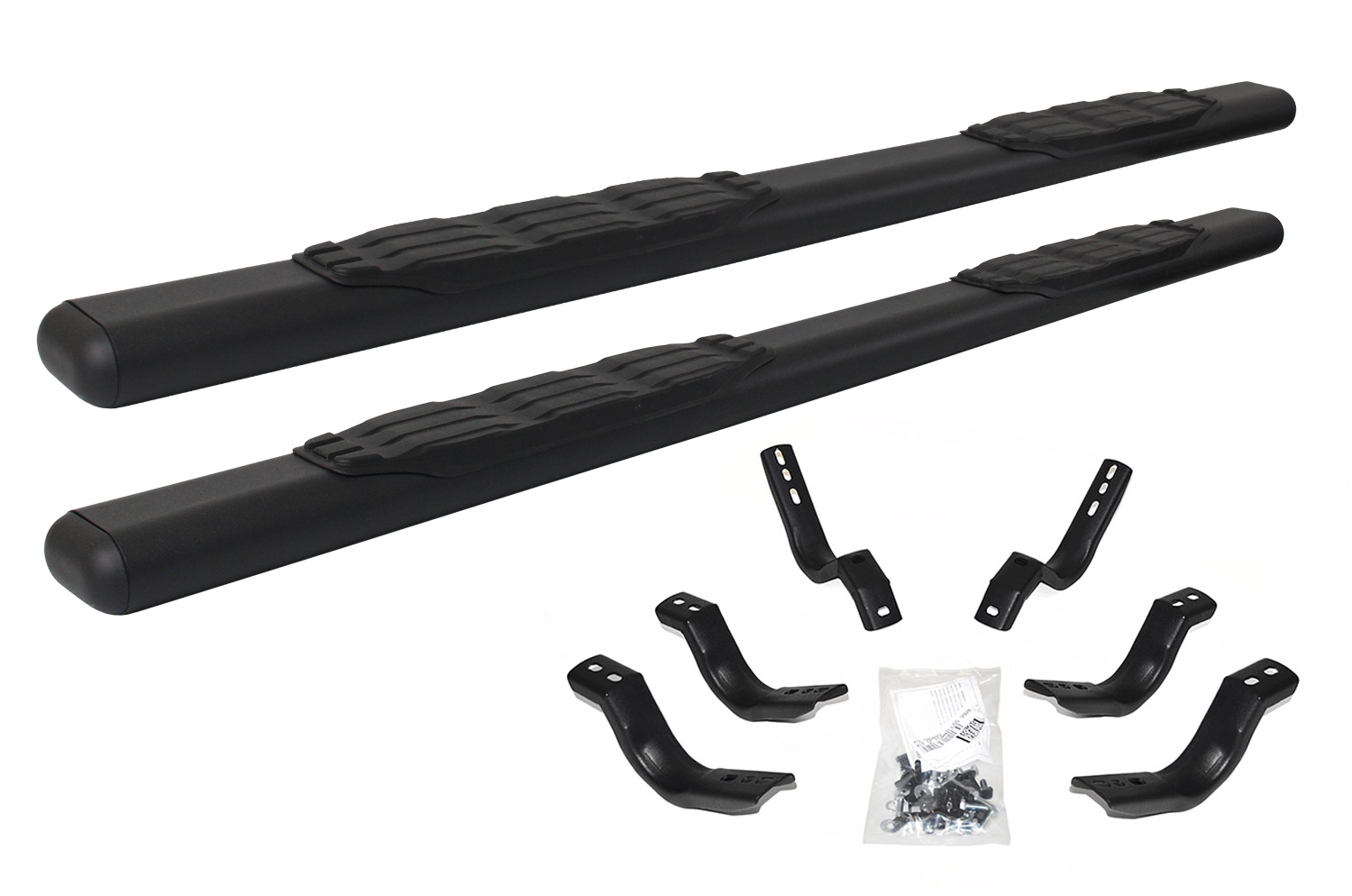 Big Country 104201800 - Truck Accessories  - 4" Fusion Series Side Bars With Mounting Bracket Kit - Textured Black