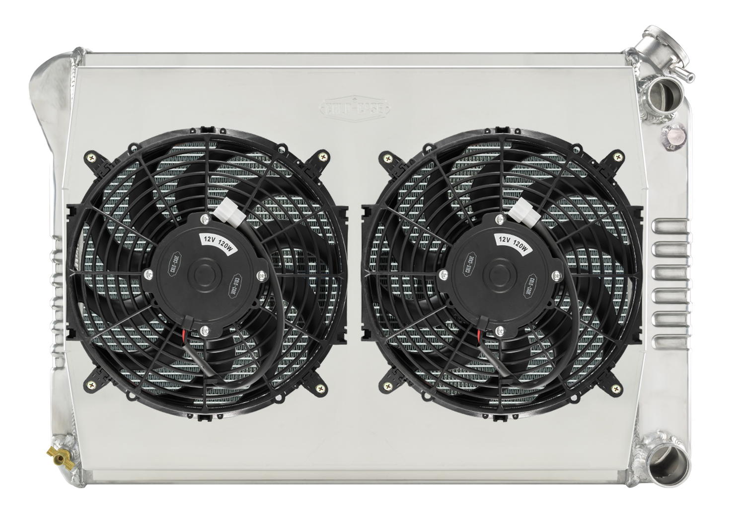 Cold Case Radiators CHN549SK - 68-79 Nova LS Swap Radiator Kit With Dual 12 Inch Fans