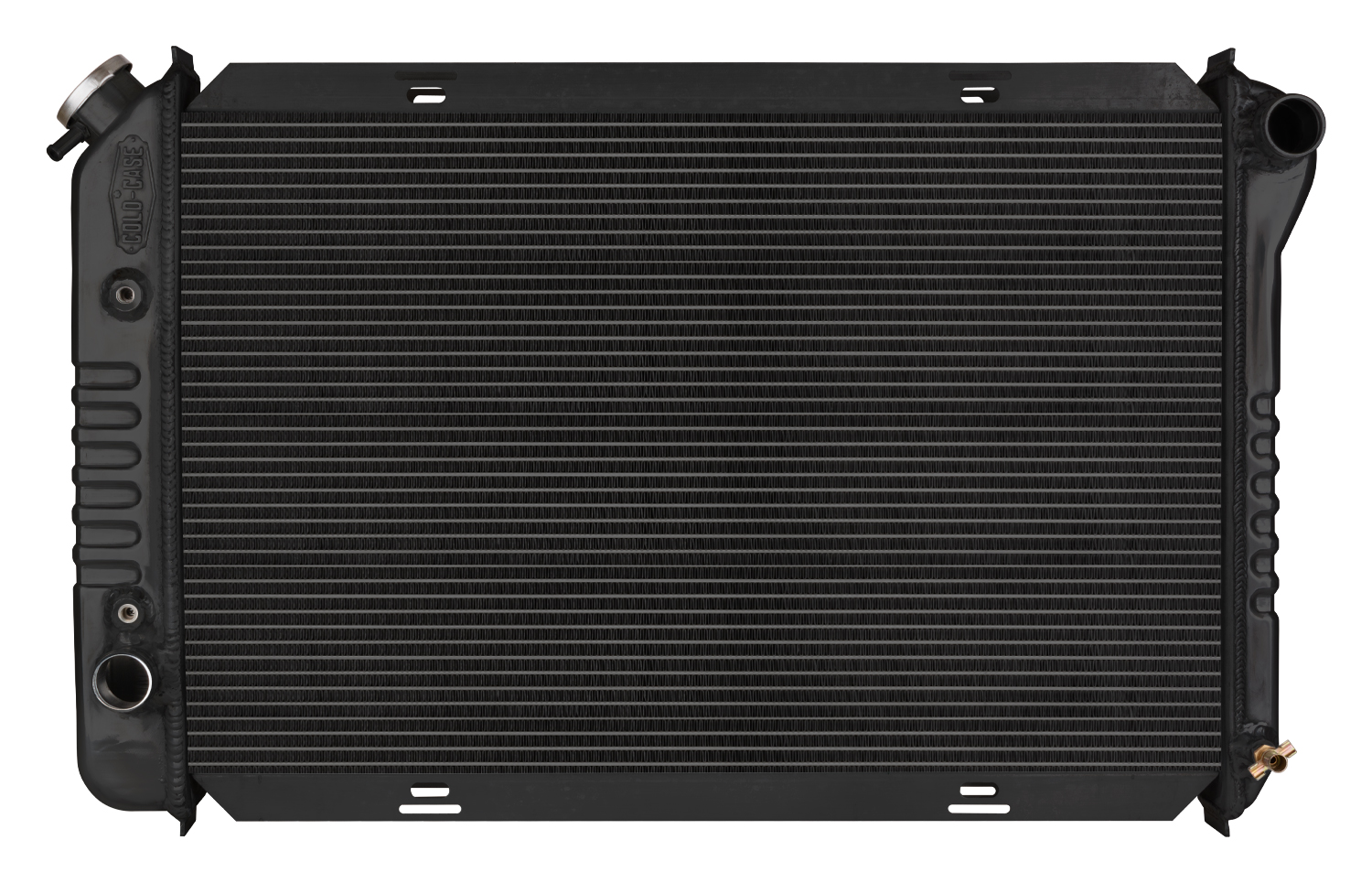 Cold Case Radiators FOM578AB - 71-73 Ford Mustang Automatic Aluminum Radiator Black Night Rider Series Cold Case Radiators FOM578AB - 71-73 Ford Mustang Automatic Aluminum Radiator Black Night Rider Series