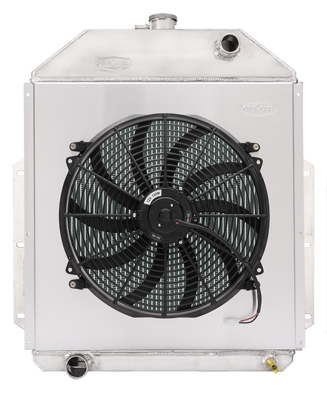 Cold Case Radiators FOT572-5K - 48-52 Ford Truck Coyote Swap MT Performance Aluminum Radiator Module