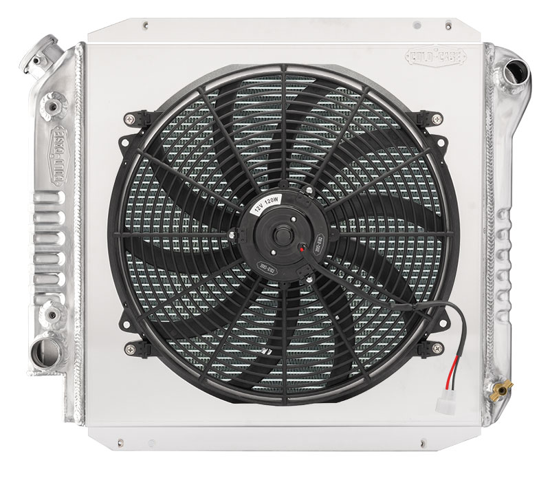 Cold Case Radiators FOT574A-5K - 66-77 Ford Bronco with Late Model V8 Performance Aluminum Radiator Module