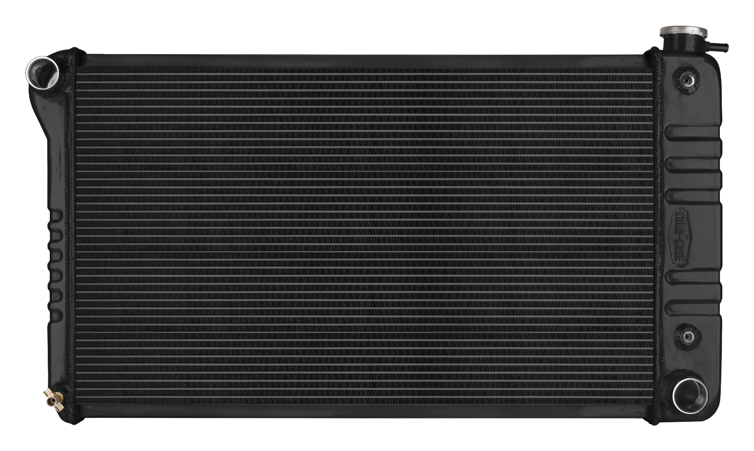 Cold Case Radiators GMA43AB - 66-71 Oldsmobile 442 Aluminum Performance Radiator Black Night Rider Series Cold Case Radiators GMA43AB - 66-71 Oldsmobile 442 Aluminum Performance Radiator Black Night Rider Series