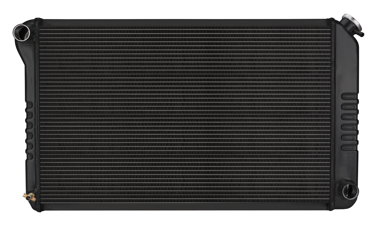 Cold Case Radiators GPF18B - 70-81 Firebird Manual Aluminum Radiator Black Night Rider Series