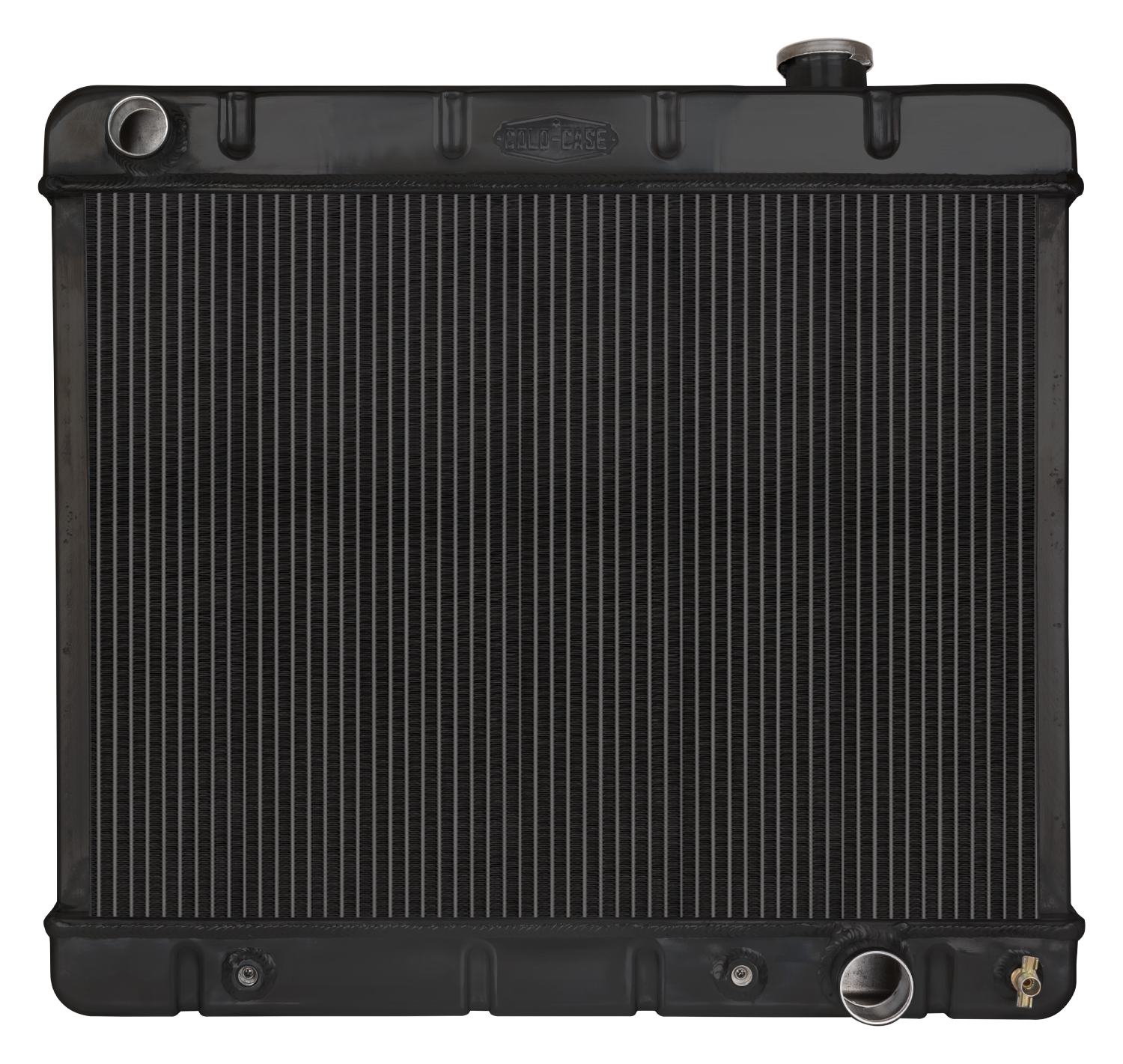 Cold Case Radiators GMT555AB - 63-66 Chevy/GMC Pickup Truck Automatic Aluminum Radiator Black Night Rider Series Cold Case Radiators GMT555AB - 63-66 Chevy/GMC Pickup Truck Automatic Aluminum Radiator Black Night Rider Series