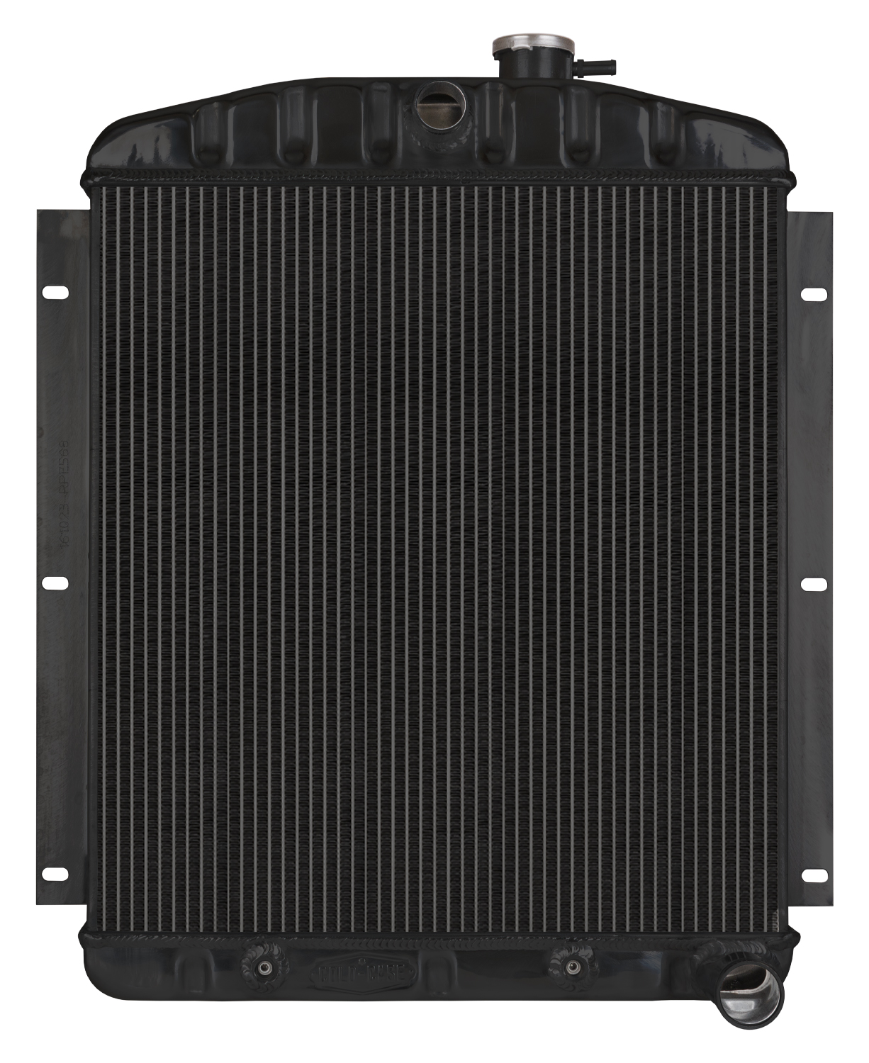 Cold Case Radiators GMT568AB - 47-54 Chevy Truck Aluminum Radiator Black Night Rider Series