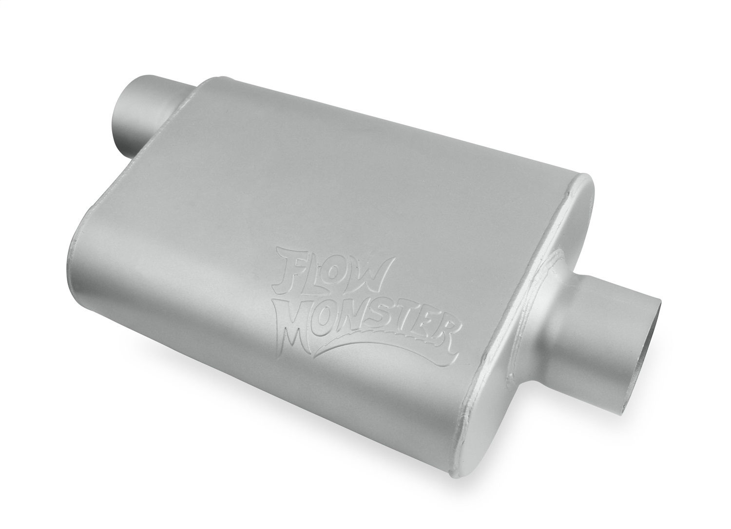 Flowmaster 43041-FM - FlowMonster Muffler; 2 Chamber; 3.00 in. Offset Inlet/3.00 in. Center Outlet; Case Dimensions 4 in. x 9.75 in. x 13 in.; 19 in. Overall Length; Aluminized Steel; Flowmaster 43041-FM - FlowMonster Muffler; 2 Chamber; 3.00 in. Offset Inlet/3.00 in. Center Outlet; Case Dimensions 4 in. x 9.75 in. x 13 in.; 19 in. Overall Length; Aluminized Steel;