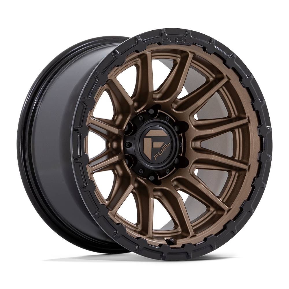 Fuel Wheels FC866ZB17856825 - Fc866 Piston 17X8.5 Matte Bronze W/ Gloss Black Lip