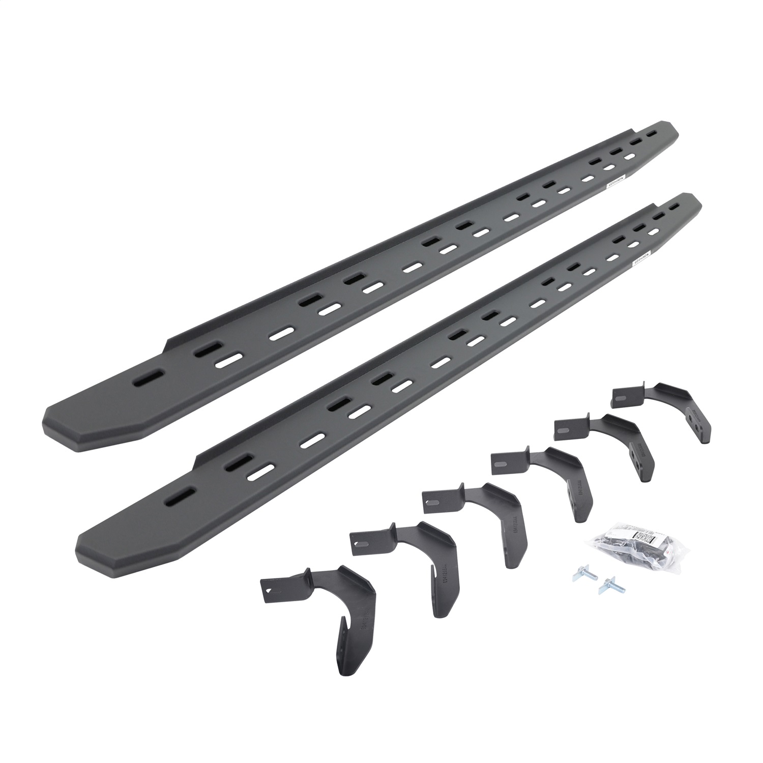 Go Rhino 69634680SPC -  RB30 Slim Line Running Boards with Mounting Bracket Kit - Textured Black