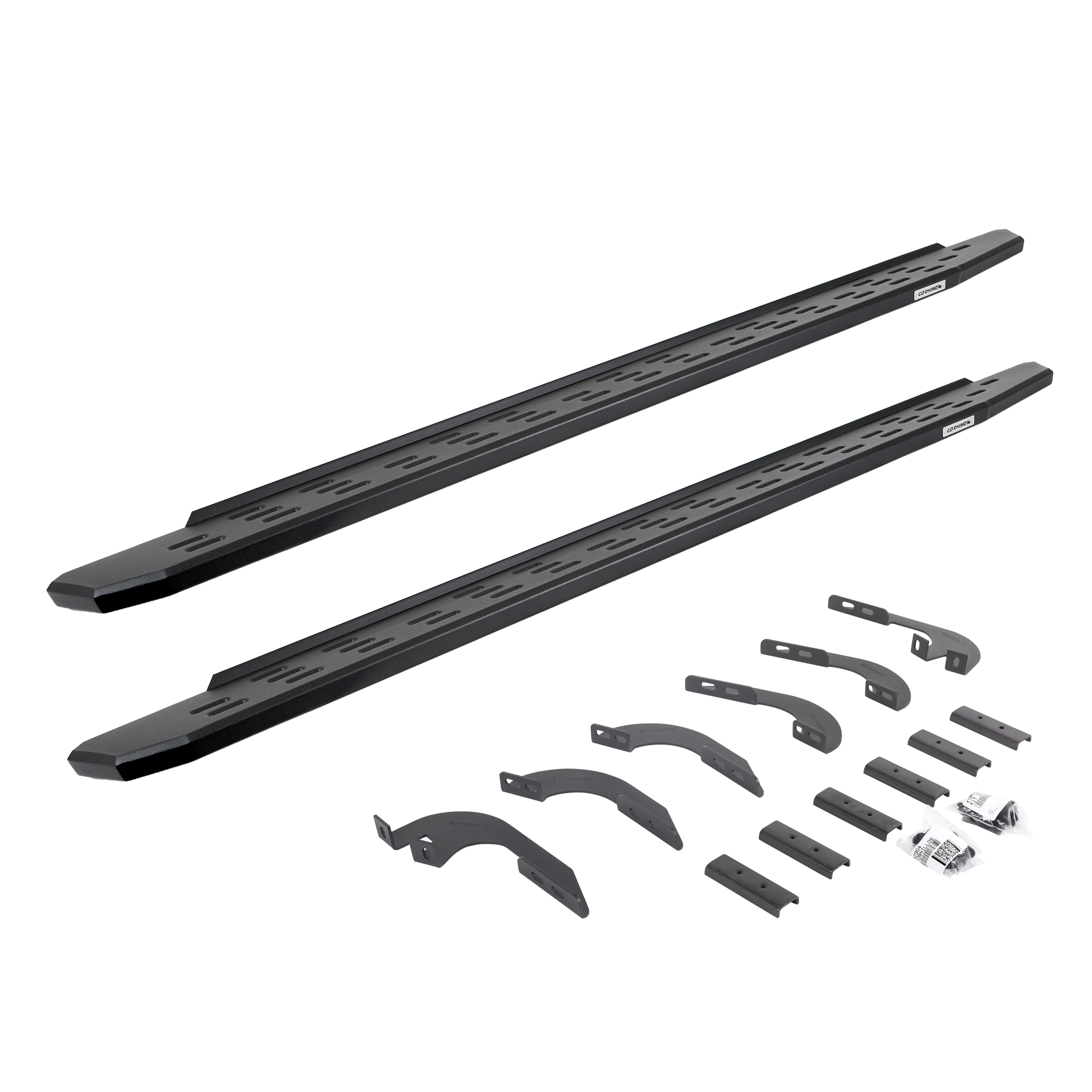 Go Rhino 69644568PC -  RB30 Running Boards with Mounting Bracket Kit - Textured Black